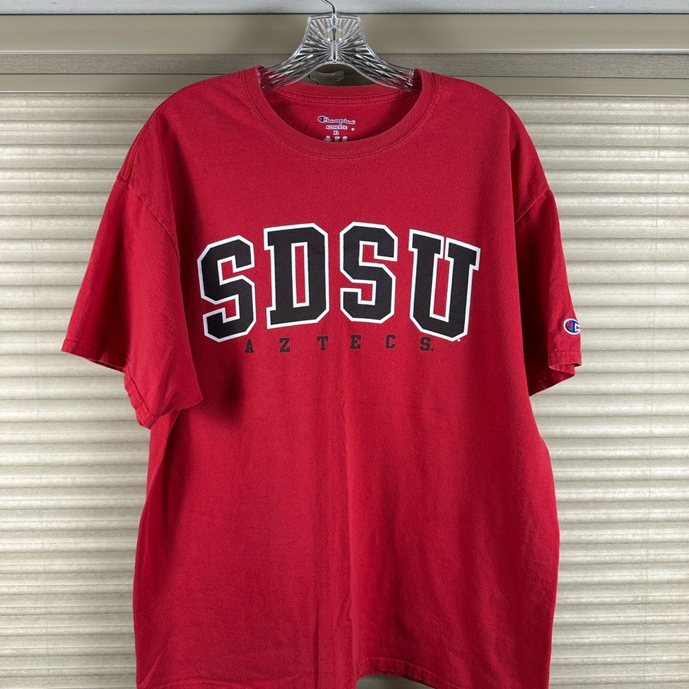 Champion Red Short Sleeve Tee